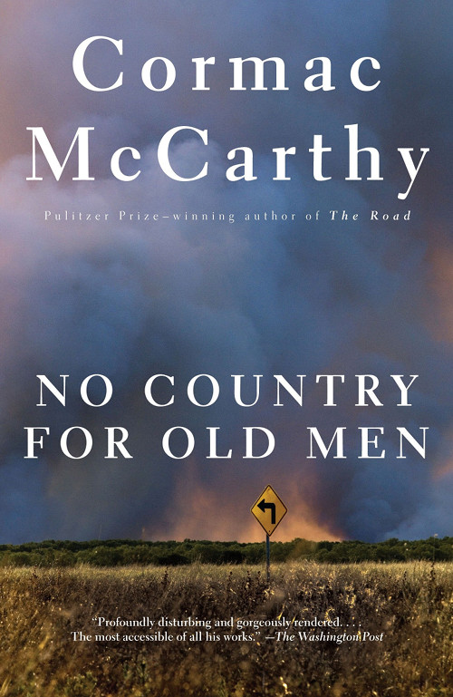 Cover for the novel "No Country for Old Men" by Cormac McCarthy. [Formatted]