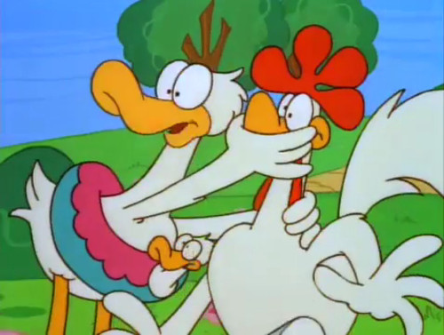 Wade the Duck and Roy the Rooster from the Garfield and Friends episode "Sooner or Later." [Formatted]