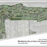 Map of Warwich Hills Golf and Country Club.