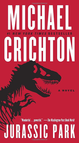 Michael Crichton's "Jurassic Park" book cover. [Formatted]