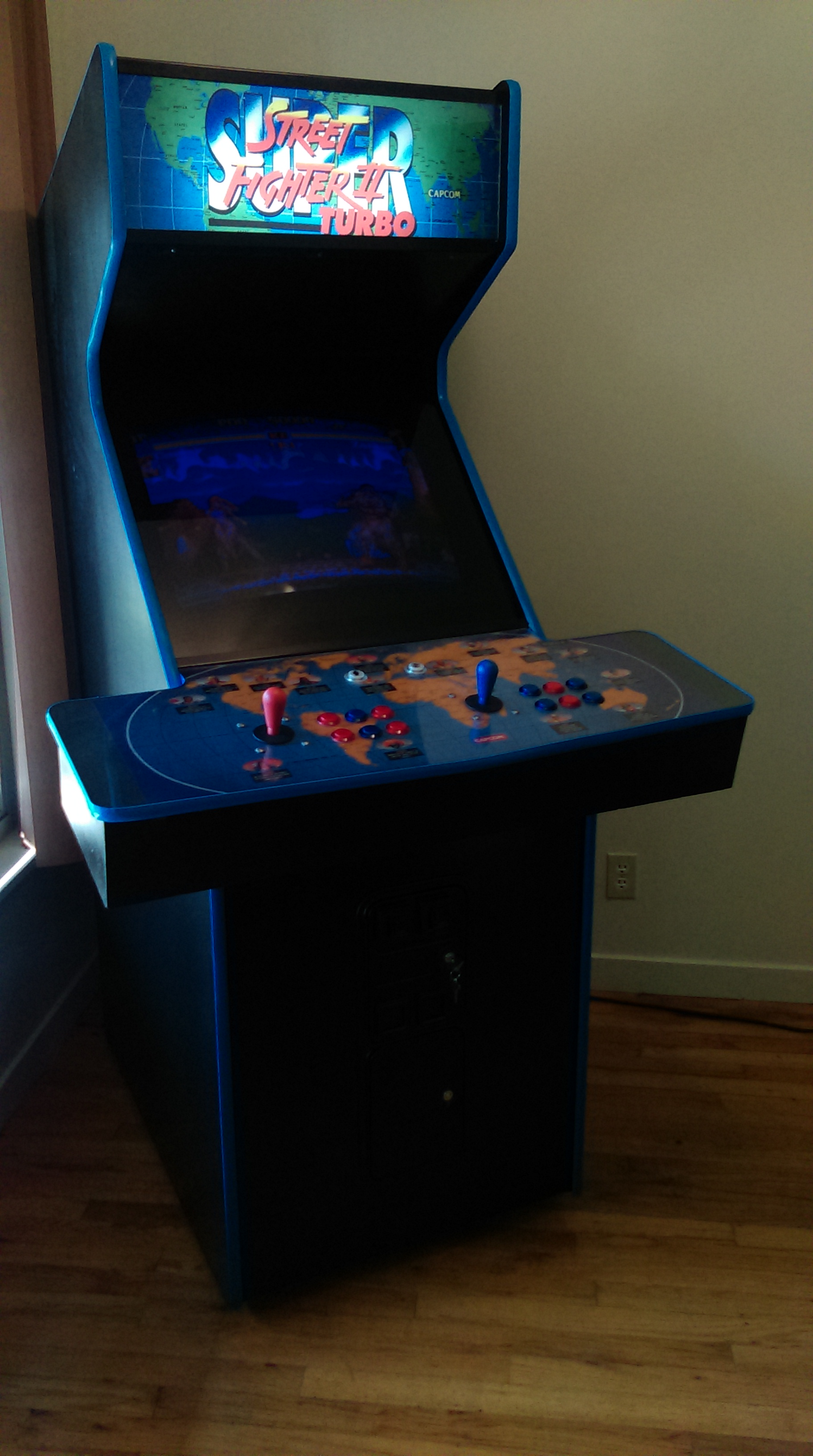 Super Street Fighter Ii Turbo In A Data East Arcade Cabinet Circa